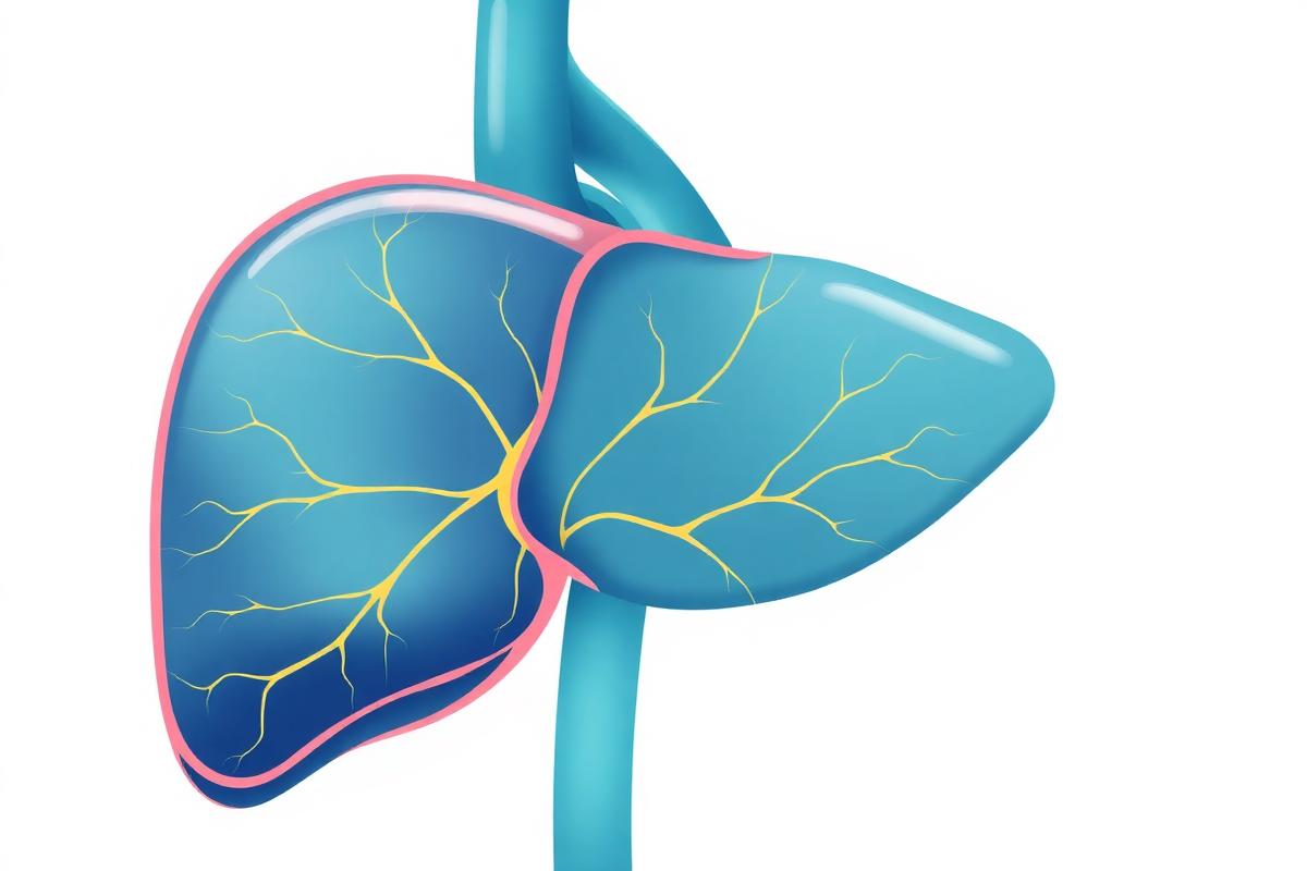 Liver Cancer Liver cancer care — hepatic anatomy medical illustration