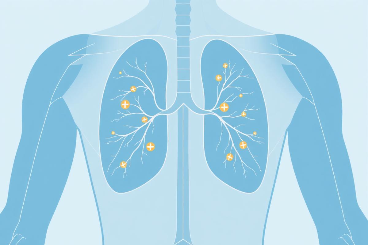 Lymphoma care — lymphatic system anatomy illustration