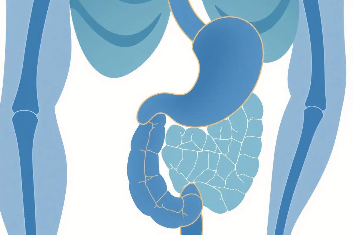 Stomach cancer care — gastric anatomy illustration
